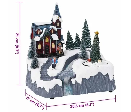 Kalėdų Kaimo Dekoracija Įvairiaspalvis 20,5 X 17 X 21 Cm