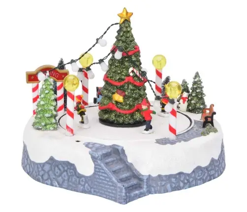 Kalėdų Kaimo Dekoracija Įvairiaspalvis 22 X 21,5 X 17 Cm