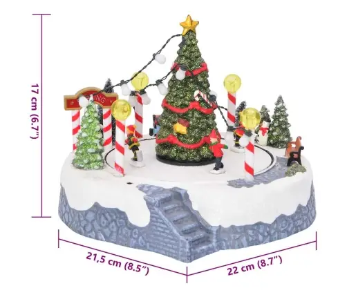 Kalėdų Kaimo Dekoracija Įvairiaspalvis 22 X 21,5 X 17 Cm