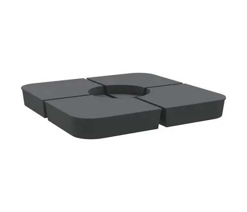 4 Gab. Saulessarga Bāzes Komplekts Krustveida 100 Kg Pp Vidaxl