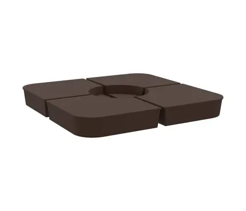 4 Gab. Saulessarga Bāzes Komplekts Krustveida 100 Kg Pp Vidaxl