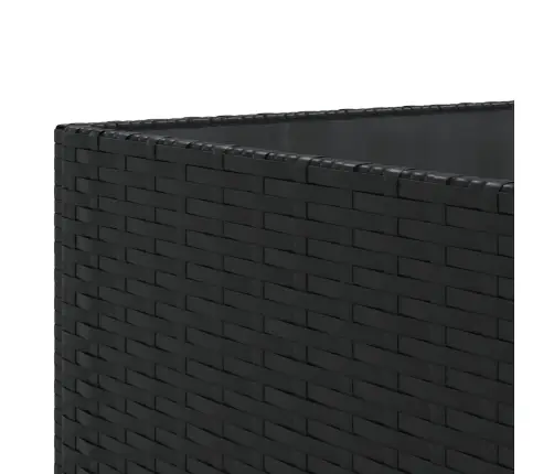 Sodo Komplektas Su Pagalvėlėmis, 5 Dalių, Juodas, Poliratanas