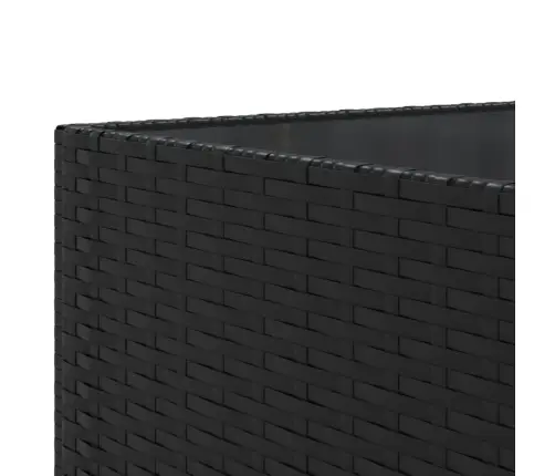 Sodo Komplektas Su Pagalvėlėmis, 9 Dalių, Juodas, Poliratanas