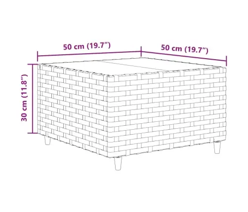 9-Osaline Aiamööbli Komplekt Patjadega, Must, Polürotang