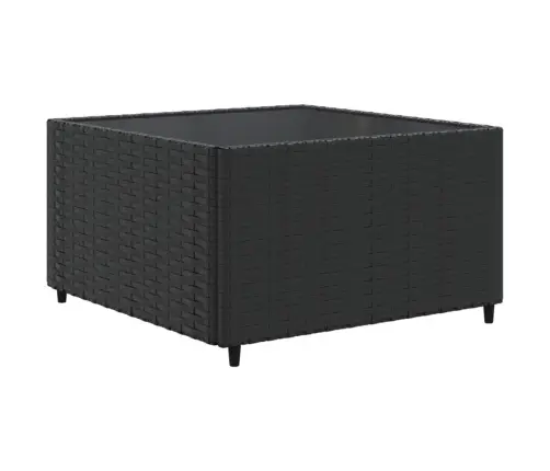 9-Osaline Aiamööbli Komplekt Patjadega, Must, Polürotang