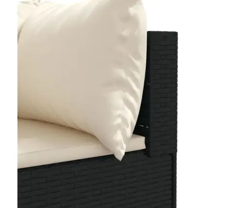 4-Daļīgs Dārza Mēbeļu Komplekts, Melna Pe Rotangpalma Vidaxl