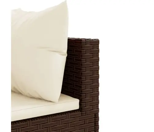 4-Daļīgs Dārza Atpūtas Mēbeļu Komplekts, Brūna Pe Rotangpalma Vidaxl