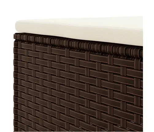 4-Daļīgs Dārza Atpūtas Mēbeļu Komplekts, Brūna Pe Rotangpalma Vidaxl