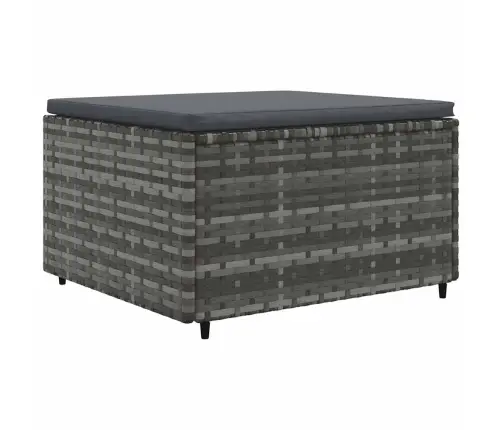 Sodo Komplektas Su Pagalvėlėmis, 4 Dalių, Pilkas, Poliratanas