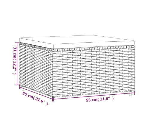 Sodo Komplektas Su Pagalvėlėmis, 5 Dalių, Juodas, Poliratanas
