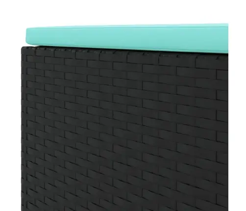 Sodo Komplektas Su Pagalvėlėmis, 5 Dalių, Juodas, Poliratanas