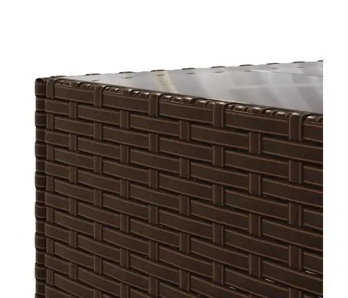 Sodo Komplektas Su Pagalvėlėmis, 6 Dalių, Rudas, Poliratanas