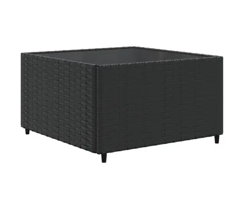 Sodo Komplektas Su Pagalvėlėmis, 7 Dalių, Juodas, Poliratanas