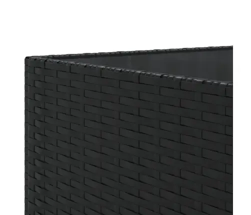 Sodo Komplektas Su Pagalvėlėmis, 7 Dalių, Juodas, Poliratanas