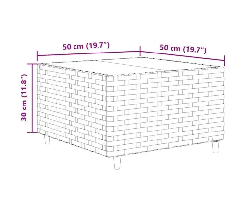 9-Daļīgs Dārza Mēbeļu Komplekts Ar Matračiem, Pe Rotangpalma Vidaxl