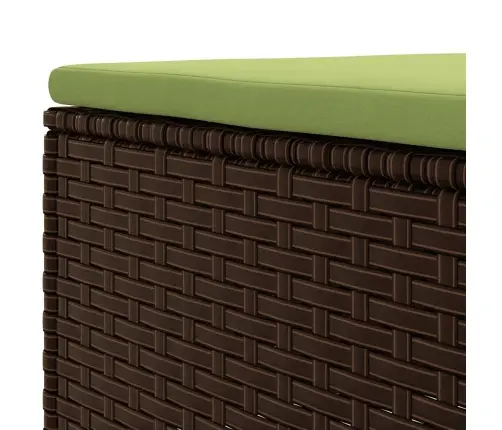 7-Daļīgs Dārza Atpūtas Mēbeļu Komplekts, Brūna Pe Rotangpalma Vidaxl