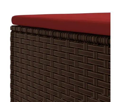 Sodo Baldų Komplektas Su Pagalvėlėmis, 7 Dalių, Rudas