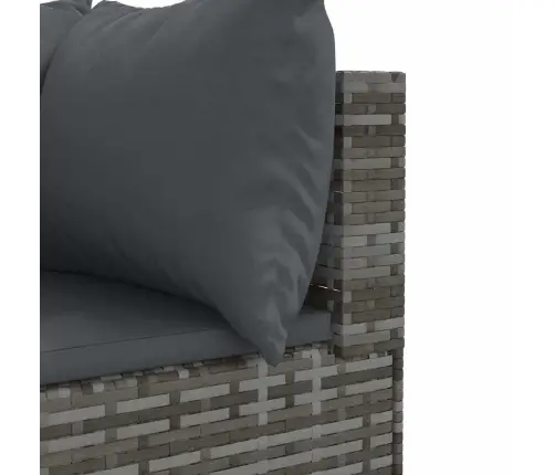 6-Daļīgs Dārza Atpūtas Mēbeļu Komplekts, Pelēka Pe Rotangpalma Vidaxl