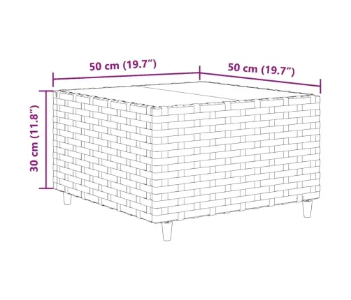 11-Daļīgs Dārza Mēbeļu Komplekts Ar Matračiem, Pe Rotangpalma Vidaxl