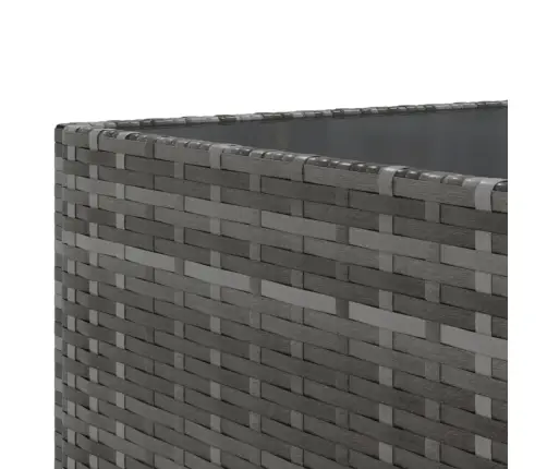 10-Daļīgs Dārza Dīvāna Komplekts Ar Matračiem, Pelēks Pe Pinums Vidaxl