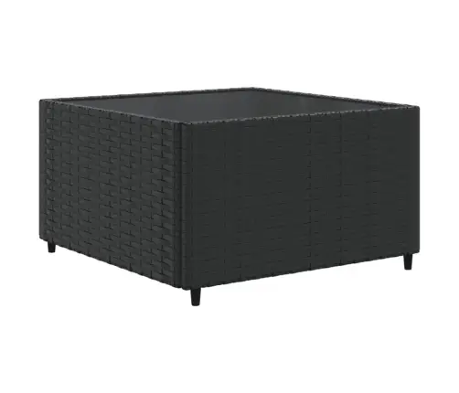 Sodo Komplektas Su Pagalvėlėmis, 10 Dalių, Juodas, Poliratanas