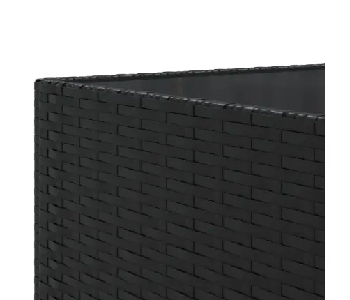 Sodo Komplektas Su Pagalvėlėmis, 11 Dalių, Juodas, Poliratanas