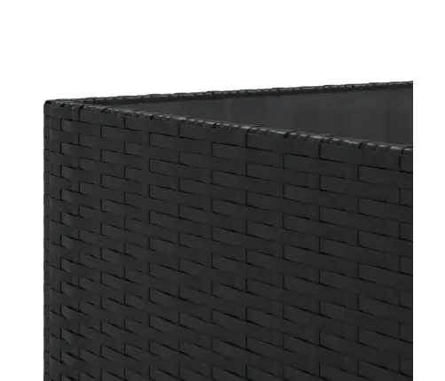 Sodo Komplektas Su Pagalvėlėmis, 11 Dalių, Juodas, Poliratanas