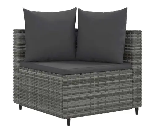 5-Daļīgs Dārza Dīvāna Komplekts Ar Matračiem, Pelēks Pe Pinums Vidaxl 5-Daļīgs Dārza Dīvāna Komplekts Ar Matračiem, Pelēks Pe Pinums Vidaxl