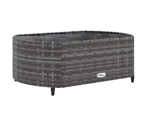 8-Daļīgs Dārza Dīvāna Komplekts Ar Matračiem, Pelēks Pe Pinums Vidaxl