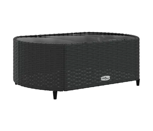 Sodo Komplektas Su Pagalvėlėmis, 10 Dalių, Juodas, Poliratanas