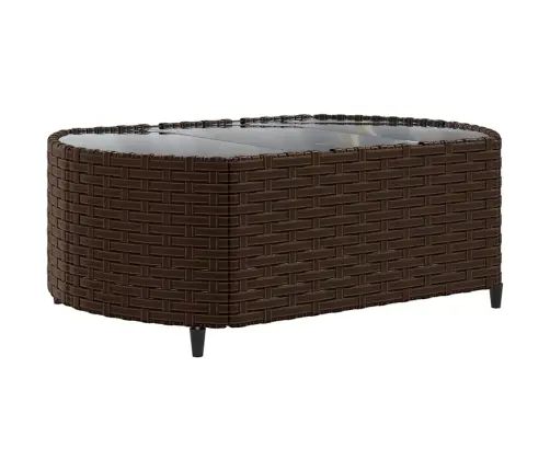 6-Daļīgs Dārza Dīvānu Komplekts, Matrači, Brūna Pe Rotangpalma Vidaxl