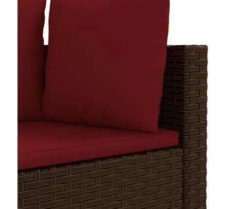 9-Osaline Aiadiivani Komplekt Patjadega, Pruun, Polürotang