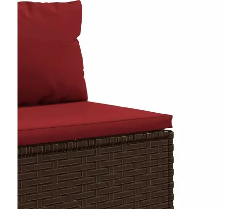 9-Osaline Aiadiivani Komplekt Patjadega, Pruun, Polürotang