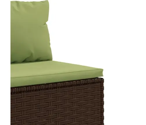 9-Osaline Aiadiivani Komplekt Patjadega, Pruun, Polürotang