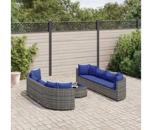 9-Osaline Aiadiivani Komplekt Patjadega, Hall, Polürotang