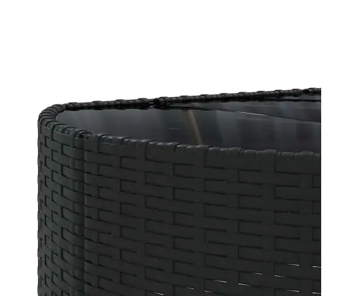 5-Osaline Aiadiivanikomplekt Patjadega, Must, Polürotang