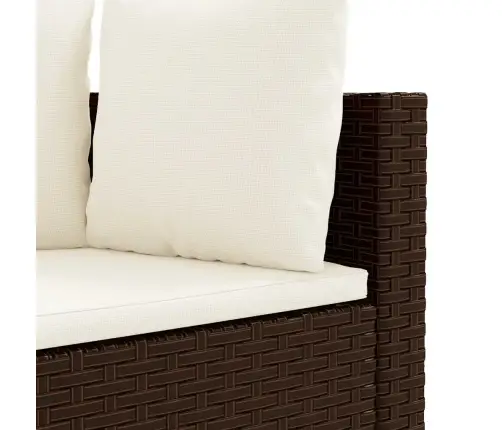 3-Osaline Aiadiivani Komplekt Patjadega, Pruun, Polürotang