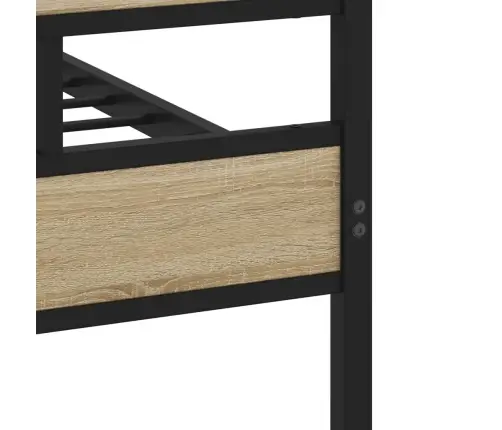 Metallist Voodiraam Ilma Madratsita Sonoma Tamm 193X203 Cm