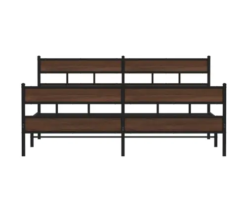Gultas Rāmis Bez Matrača, Metāls, 180X200 Cm, Ozolkoka Krāsa Vidaxl
