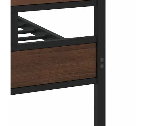 Gultas Rāmis Bez Matrača, Metāls, 183X213 Cm, Ozolkoka Krāsa Vidaxl