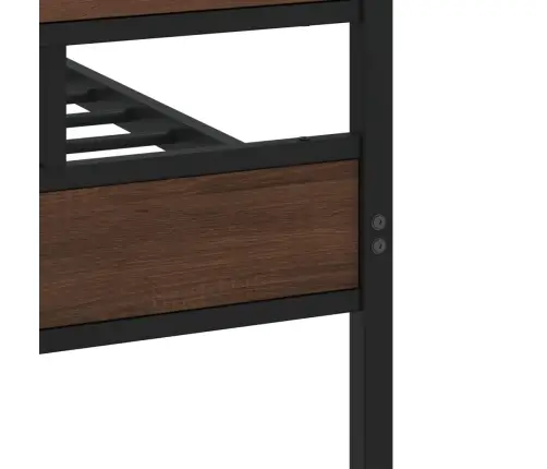 Lovos Rėmas Be Čiužinio, Rudas Ąžuolo, 200X200cm Metalas Lovos Rėmas Be Čiužinio, Rudas Ąžuolo, 200X200cm Metalas