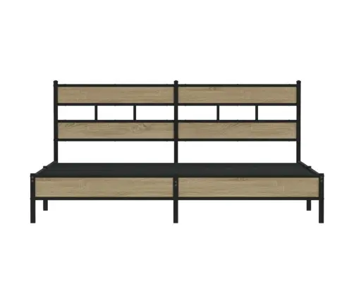 Lovos Rėmas Be Čiužinio, Sonoma Ąžuolo, 180X200cm Metalas