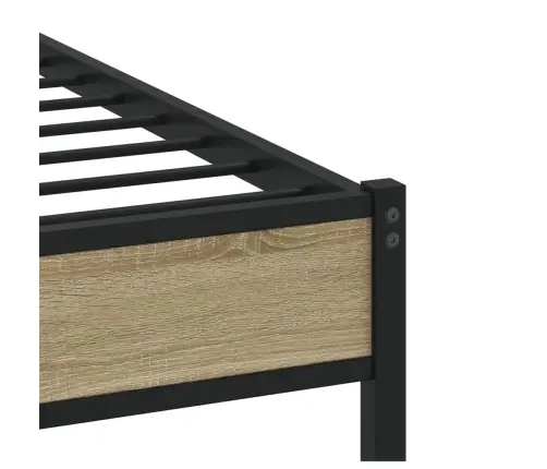 Lovos Rėmas Be Čiužinio, Sonoma Ąžuolo, 180X200cm Metalas
