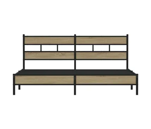 Lovos Rėmas Be Čiužinio, Sonoma Ąžuolo, 183X213cm Metalas