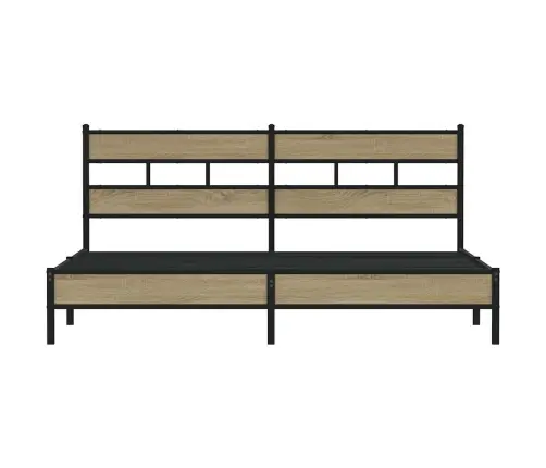 Metallist Voodiraam Ilma Madratsita Sonoma Tamm 193X203 Cm