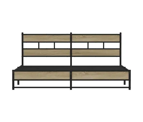Lovos Rėmas Be Čiužinio, Sonoma Ąžuolo, 200X200cm Metalas