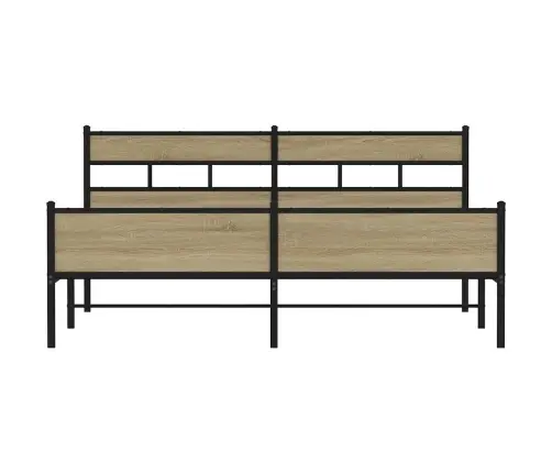 Lovos Rėmas Be Čiužinio, Sonoma Ąžuolo, 183X213cm Metalas