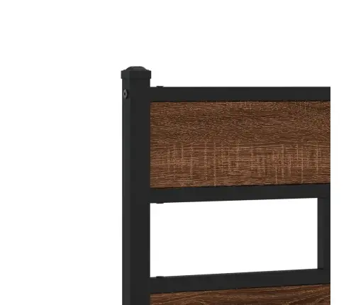 Metallist Voodiraam Ilma Madratsita Pruun Tamm 183X213 Cm