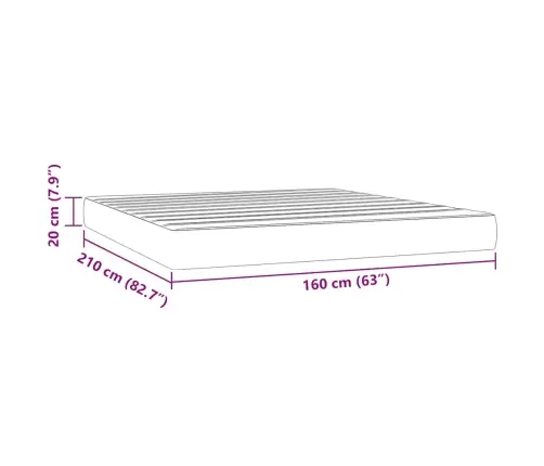 Vedrumadrats, Roosa, 160X210X20 cm Samet