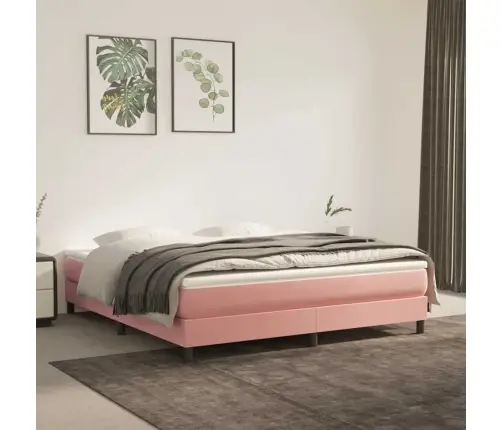 Vedrumadrats, Roosa, 160X210X20 cm Samet